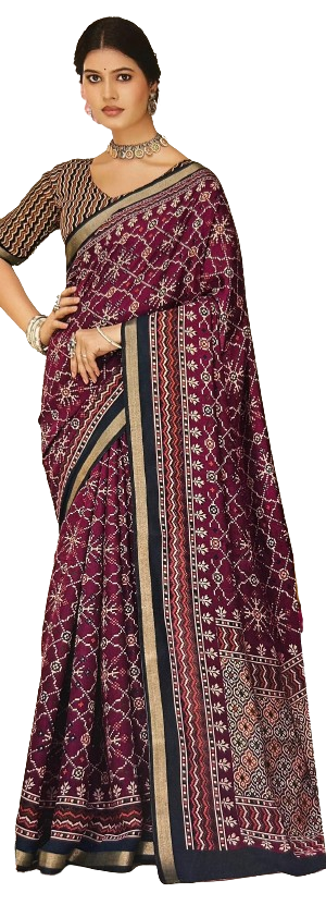 Designer Patola MulMul Saree