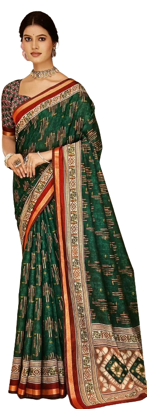 Traditional Ikkad MulMul Cotton Saree