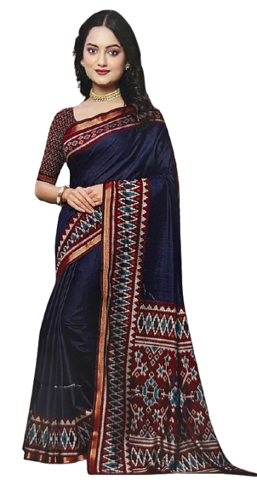 Bengali Cotton Mulmul Handloom Saree